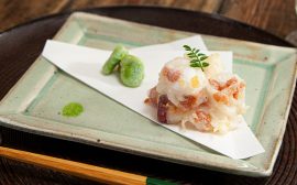 さっぱり夏の天ぷら タコの梅肉ふんわり揚げ